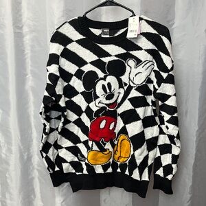 Black and White Mickey Mouse Sweater 2307